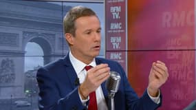 Nicolas Dupont-Aignan sur le plateau de BFMTV ce lundi matin