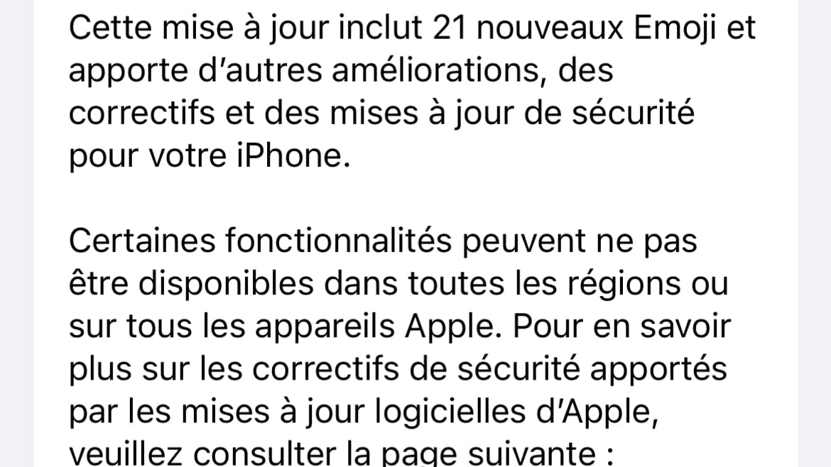 A noter que la mise à jour se fait par défaut.