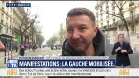 Manifestations: "Macron a expliqué qu'il ne sentait pas la colère, il va la sentir passer", dit Besancenot