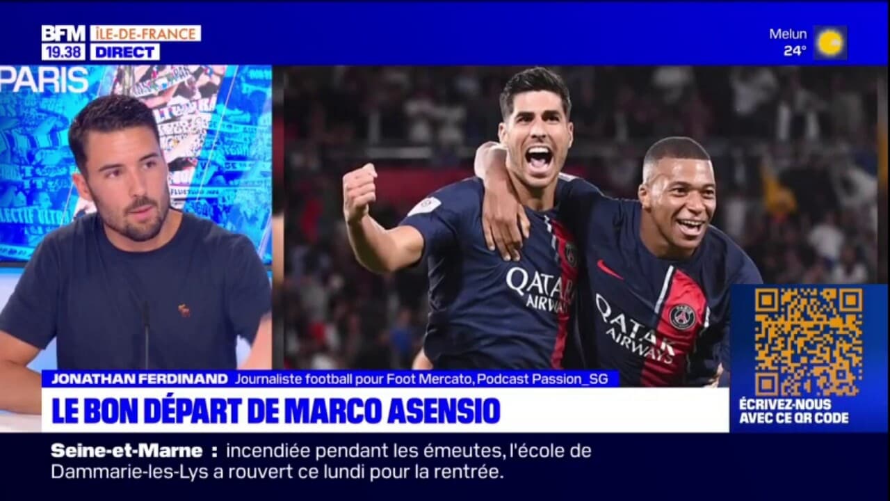 OL PSG: Marco Asensio Convaincant Depuis Le Début De Saison