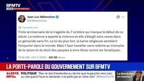 Anniversaire du 7-Octobre: "La violence a appelé la violence et elle s'élargit sans cesse dans un génocide sans fin", réagit Jean-Luc Mélenchon sur X