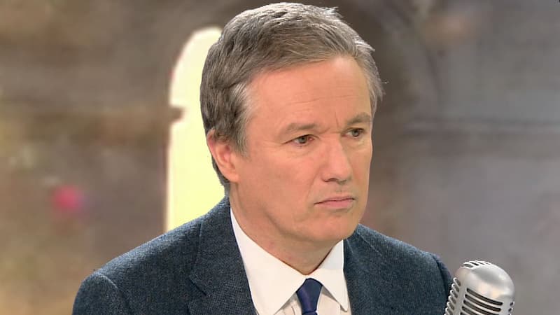 Nicolas Dupont-Aignan, mercredi matin sur BFMTV et RMC.