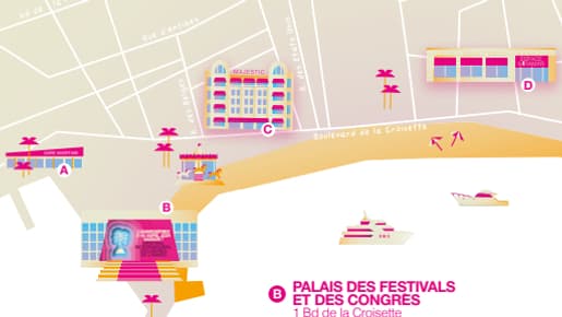 Les lieux du festival Canneséries. Les lieux du festival Canneséries.