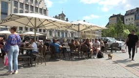 Une terrasse à Lille le 12 juin 2023.