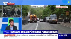 Un homme suspect à l'intérieur du consulat d'Iran, opération de police en cours