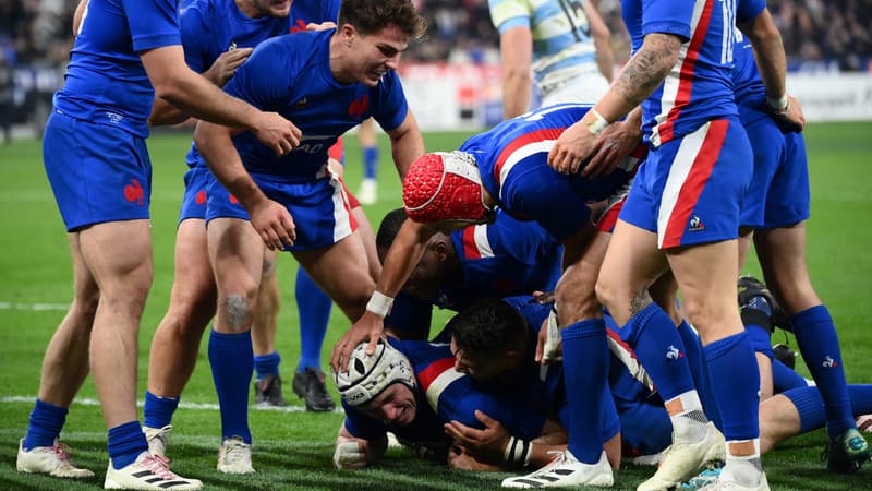 L'essai de Thibaud Flament lors de France-Argentine