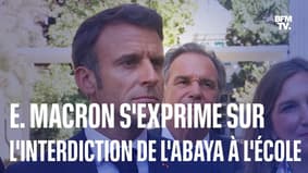  On ne laissera rien passer"  Emmanuel Macron s'exprime sur l'interdiction de l'abaya à l'école 