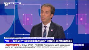 Départs en vacances: "Nous ne sommes pas au rendez-vous", déplore Christophe Fanichet (directeur général de SNCF Voyageurs)