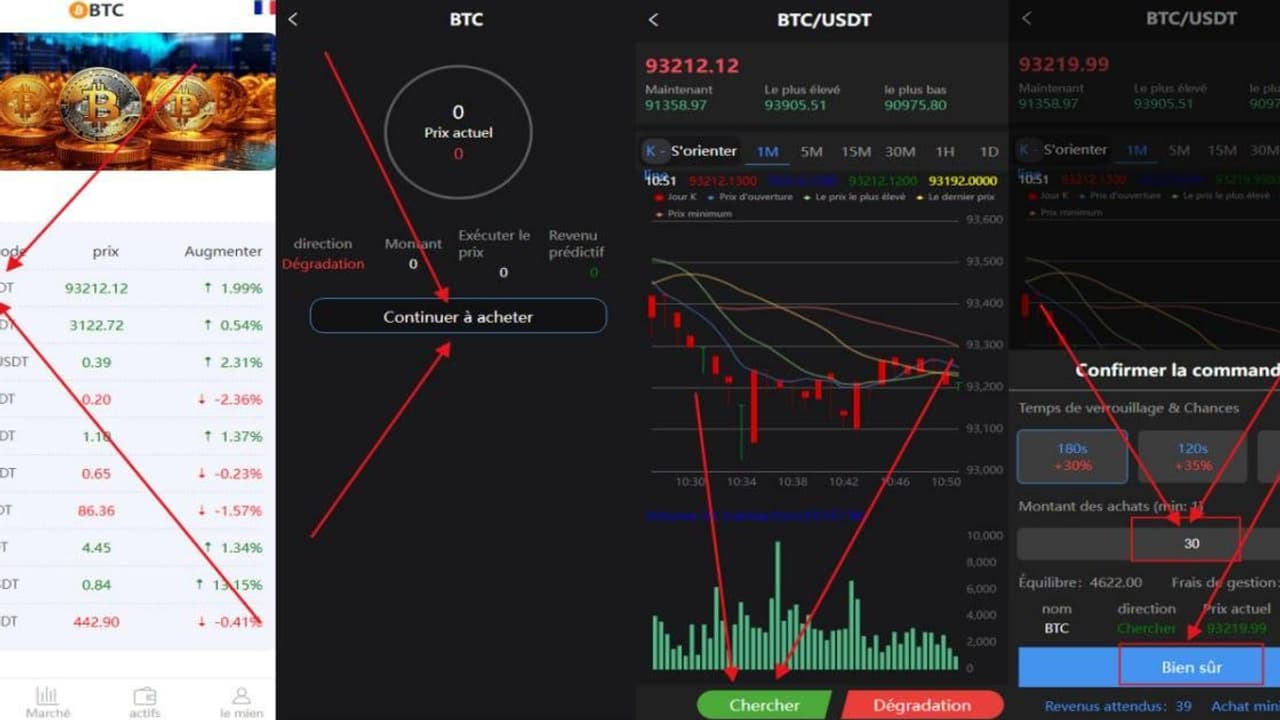 Fausse plateforme de cryptomonnaies