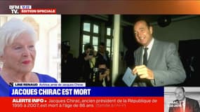 Mort de Jacques Chirac: "Beaucoup de chagrin, mais c'est mieux comme ça" déclare Line Renaud, en larmes