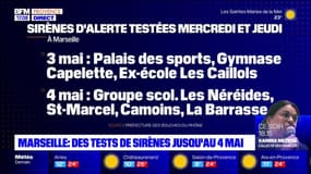 Marseille: des tests de sirènes jusqu'au 4 mai
