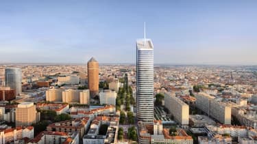La tour Incity dominera bientôt le ciel lyonnais.