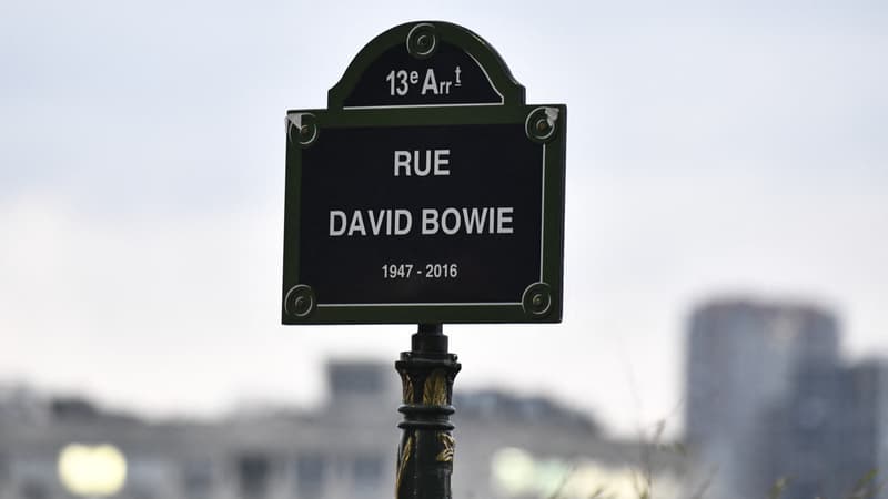 La rue David-Bowie inaugurée dans le 13e arrondissement de Paris en janvier 2024