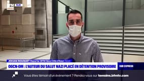 Nice-OM: l'auteur du salut nazi placé en détention provisoire