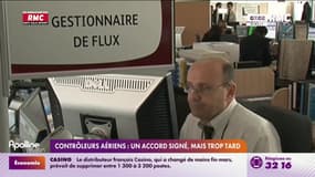 Contrôleurs aériens : un accord signé, mais trop tard