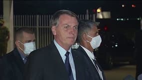 Jair Bolsonaro non masqué lors d'un déplacement 