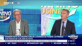 Olivier Garnier (Chef économiste à la Banque de France): "La France est parmi les grands pays de la zone euro, celui qui a la moindre perte d'activité par rapport au niveau pré-crise, même devant l'Allemagne"