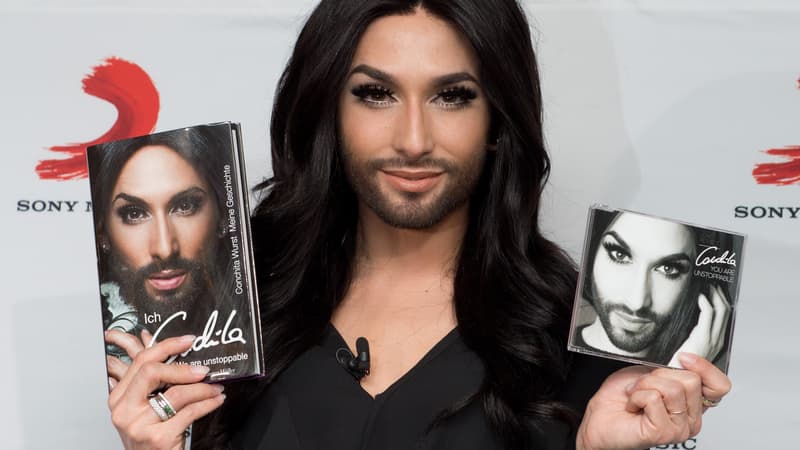 Conchita Wurst en pleine promotion de son livre et de son single, sorti le 3 mai.