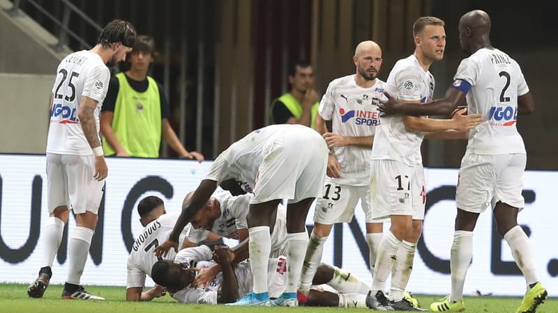 Les joueurs d'Amiens samedi à Nice