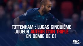 Tottenham : Lucas cinquième joueur auteur d'un triplé en demie de C1 (après CR7, Lewandowski...)