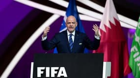Gianni Infantino lors du congrès de la Fifa à Doha, le 31 mars 2022