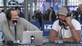 Stephen Brun et Joakim Noah dans le Super Moscato Show, le 11/01/2024