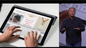 Apple a présenté l'iPad Pro, une tablette dotée d'un écran de 12,9 pouces (32,77 cm) de diagonale, présentée comme étant presque aussi puissante qu'un PC portable.