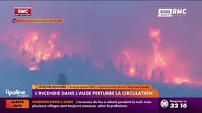 Incendie dans l'Aude : la circulation paralysée 