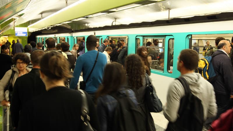 e métro parisien à la gare du Nord. (Photo d'illustration)