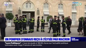 Un pompier lyonnais reçu à l'Élysée par Emmanuel Macron