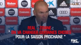 Real – Zidane : « On va changer certaines choses » 