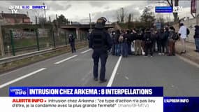 Action contre Arkema: huit manifestants de l'association Extinction Rebellion interpellés, selon la préfecture