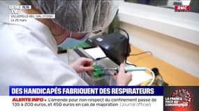 Coronavirus: des ouvriers handicapés fabriquent des respirateurs
