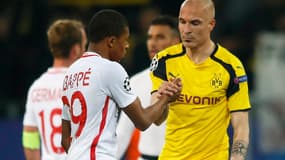 Kylian Mbappé et Andrea Raggi