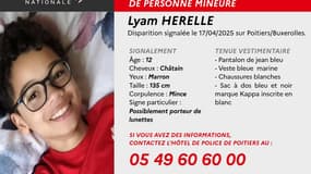 Alerte enlèvement de Lyam le 18 avril 2025