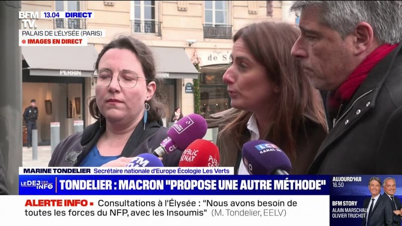 Consultations à l'Élysée: Cyrielle Chatelain (Écologiste et social) assure qu'Emmanuel Macron propose 