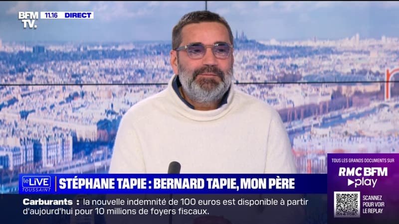 Stéphane Tapie raconte comment son père a dû trafiquer son acte de naissance