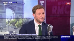 Incendies dans le sud-est: "à ce stade il n'y a pas de perturbations sur les transports ferroviaires", rassure Clément Beaune, ministre délégué aux Transports