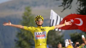 Tadej Pogacar victorieux sur le Col de la Couillole, avant-dernière étape du Tour de France, 20 juillet 2024