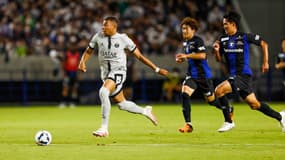 Kylian Mbappé lors de la tournée du PSG au Japon en 2022