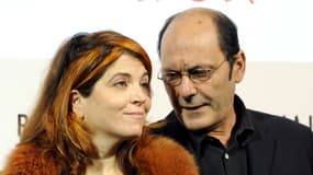 Agnès Jaoui et Jean-Pierre Bacri lors de la présentation du film "Parlez-moi de la pluie", le 26 octobre 2008 au Festival international du film de Rome