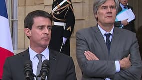 Manuel Valls et Stéphane Le Foll, le 25 février 2016.