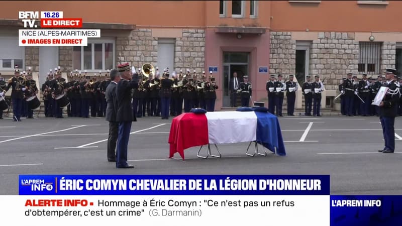 Gendarme tué à Mougins: la Marseillaise retentit lors de la cérémonie d'hommage