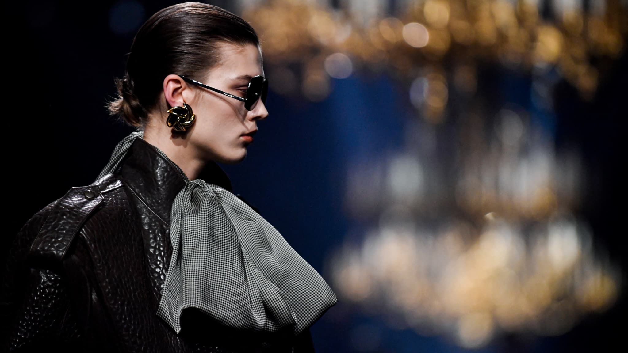Défilé St Laurent à la Paris Fashion Week automne hiver 2023