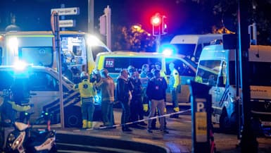 La police belge dans les rues de Bruxelles, le 16 octobre 2023