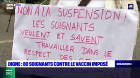 Digne-les-Bains: 80 soignants s'opposent à l'obligation vaccinale