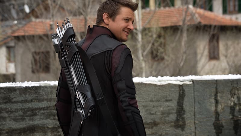 Jeremy Renner alias Hawkeye dans Avengers 2 (2015)
