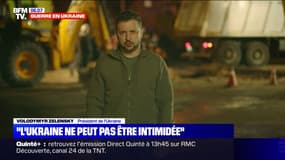L'Ukraine n'est pas "intimidée" par les frappes russes, assure Zelensky