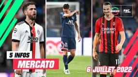 Pjanic, Ibrahimovic, Di Maria… Les 5 infos mercato du 6 juillet 2022 (à la mi-journée)