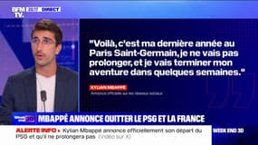 Kylian Mbappé officialise son départ du PSG